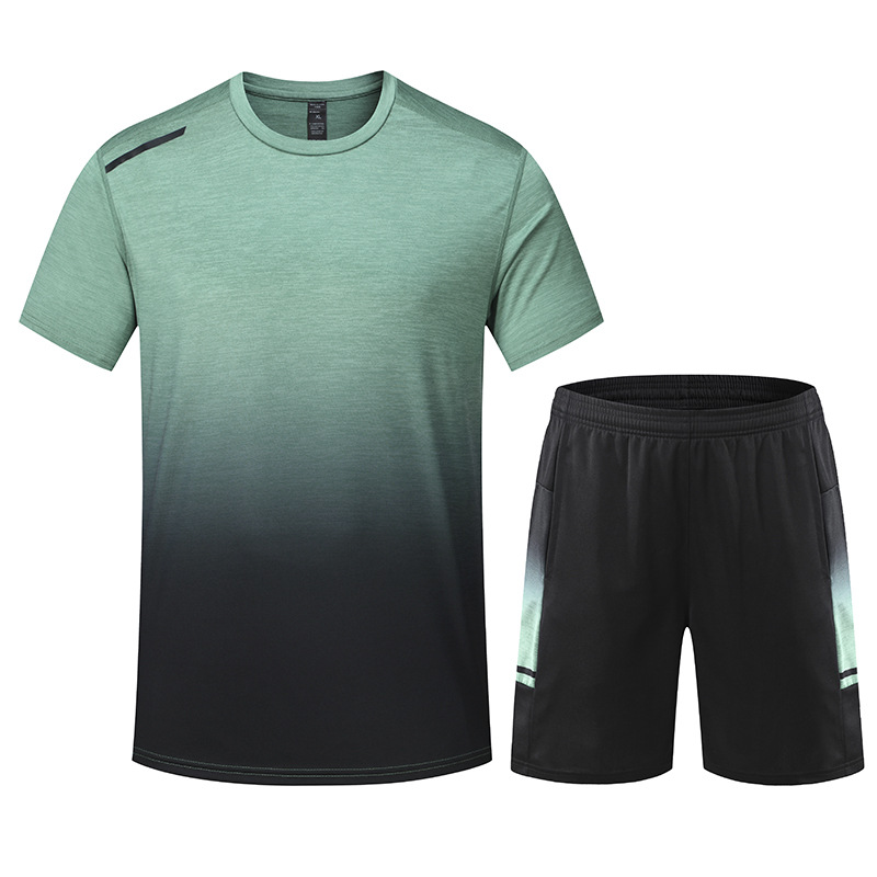 Traje de ropa deportiva Camiseta de manga corta de verano de secado rápido y transpirable Pantalones cortos de entrenamiento de baloncesto para correr por la mañana Ropa de gimnasio 680