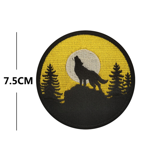 Tai Feng Outdoor Camping Camping Compass Wild Wolf Embroidered Cloth Patch Velcro Armband Morale Badge