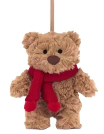"D scarf bear pendant"