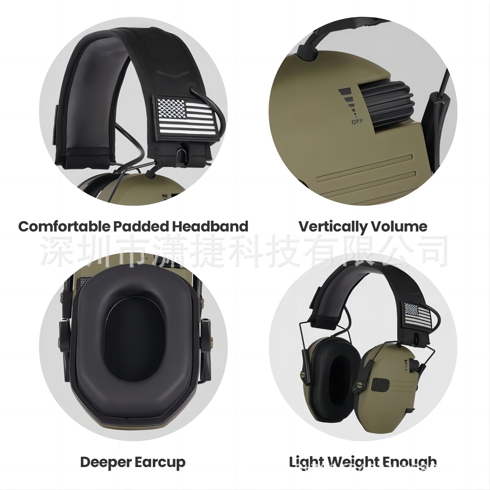 Audífonos Tácticos con Reducción de Ruido y Captación de Sonido para Proteccion image 4