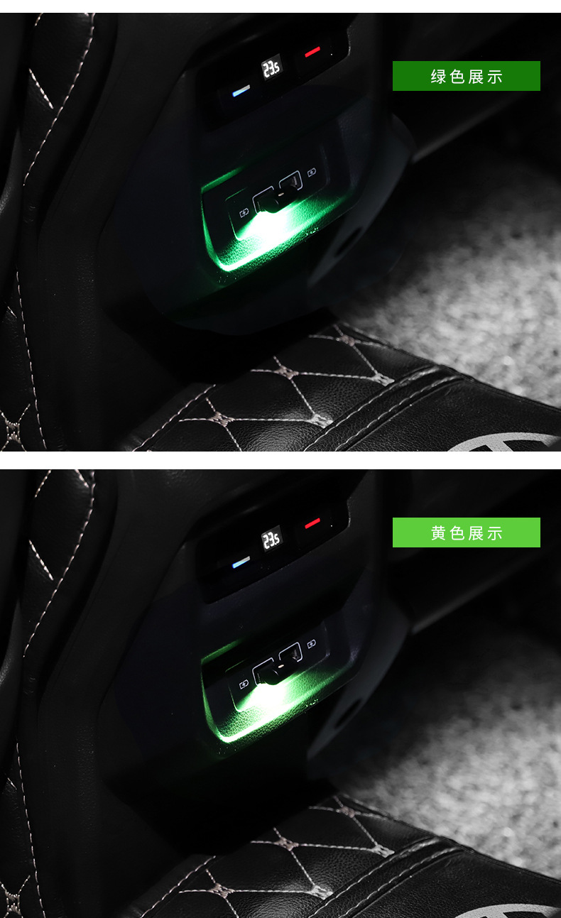 Mini in-line night light led car usb atmosphere light refitting-free colorful gradient car atmosphere light