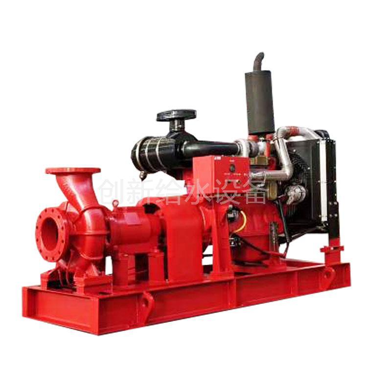 柴油消防机组抽水泵 防汛应急多级水泵 XBC柴油机消防泵