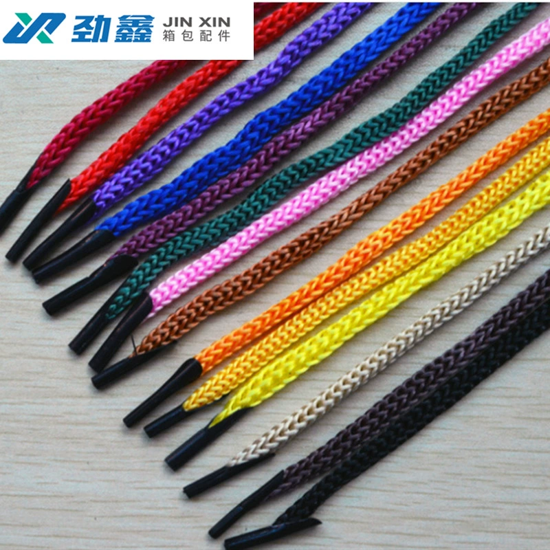 Черно-белые цветные шнурки полипропиленовые веревки портативный мешок подарочной коробки вязание крючком веревки лямки добро пожаловать на образец