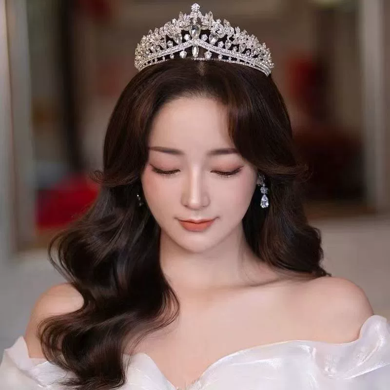 Коронка невесты в корейском стиле Tiara, коллекция 2023, подарок на день рождения, элегантный аксессуар для волос
