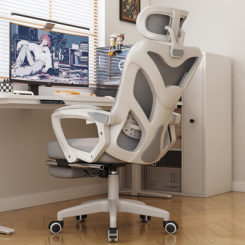 Red gris de marco blanco - cojín con látex + barra de aire de tres etapas + pedal + libre