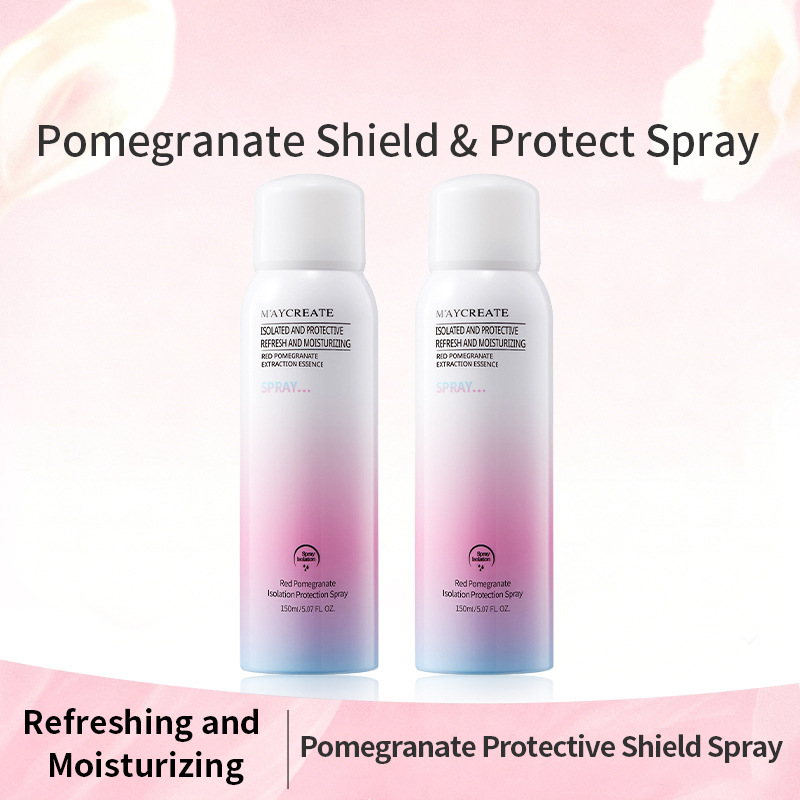 全英文红石榴隔离防护喷雾补水保湿跨境外贸red protective spray