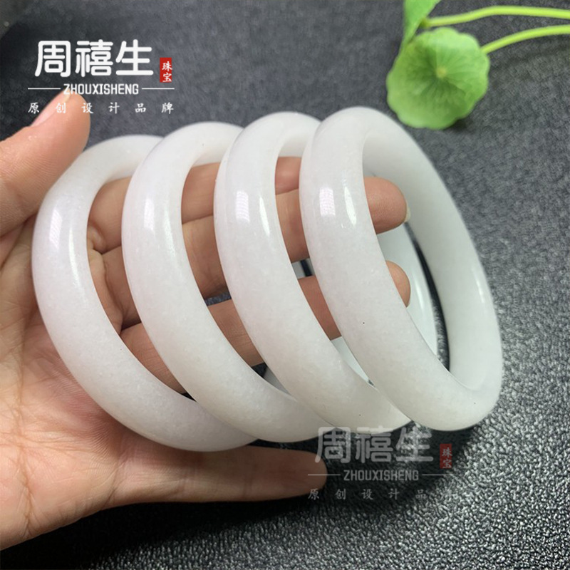 白玉手镯批发四川白玉羊脂白玉镯玉器手镯会销礼品批发