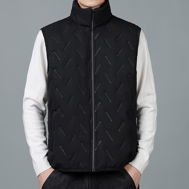Camisas menos ropa de grafeno chaleco de hombre otoño y invierno nuevo tipo de camiseta de cordero grueso calentamiento sin mangas camiseta de hombro