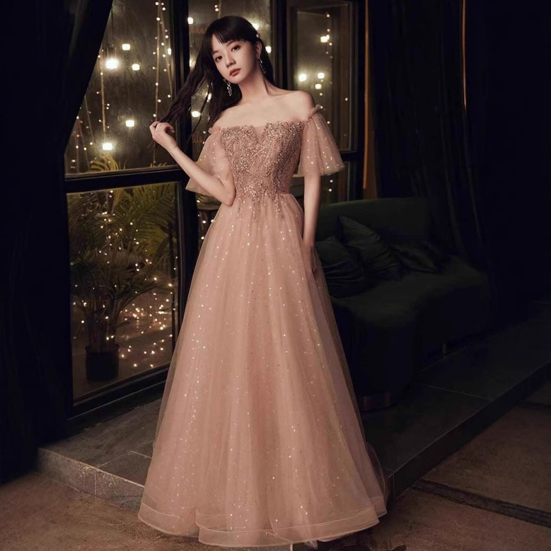 Plus-Size Evening Dress, New Bridesmaid Dress, Host's Dress, 2026 New Model for Graduation Season, Evening Party, Coming-Of-Age Ceremony, Elegant and Slimming Plus-Size Evening Dress, New Bridesmaid Dress, Host's Dress, 2026 New Model for Graduation Season, Evening Party, Coming-Of-Age Ceremony, Elegant and Slimming