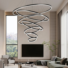 非标定制复式楼大吊灯挑空客厅吊灯别墅楼梯轻奢跃层挑高大厅吊灯