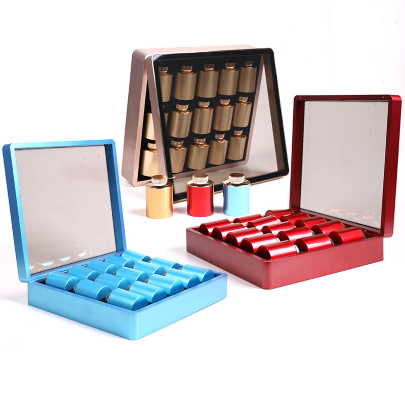 开窗小罐茶包装盒15罐空礼盒红白岩茶密封罐大红袍茶叶罐礼盒包装