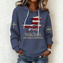 2026春款跨进独立站热卖数码印花女款双帽卫衣时尚街头女装