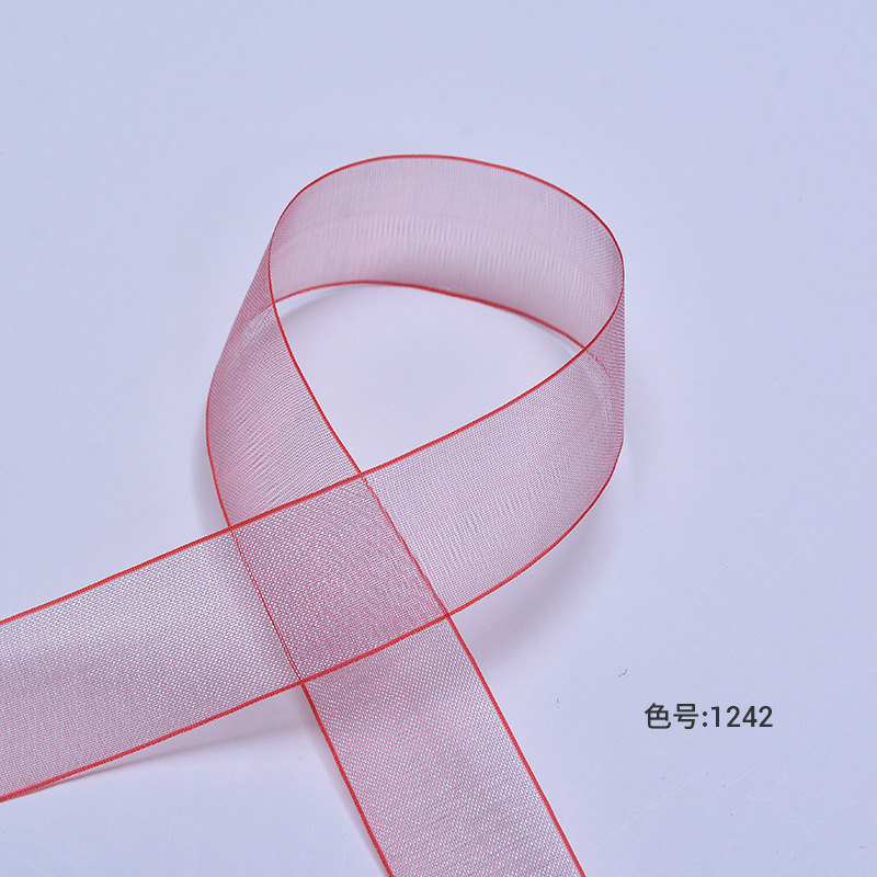 Yao Ming cinta al por mayor cinta de cumpleaños decoración de la boda caja de regalo embalaje cinta de nieve gradiente de color mágico 2cm