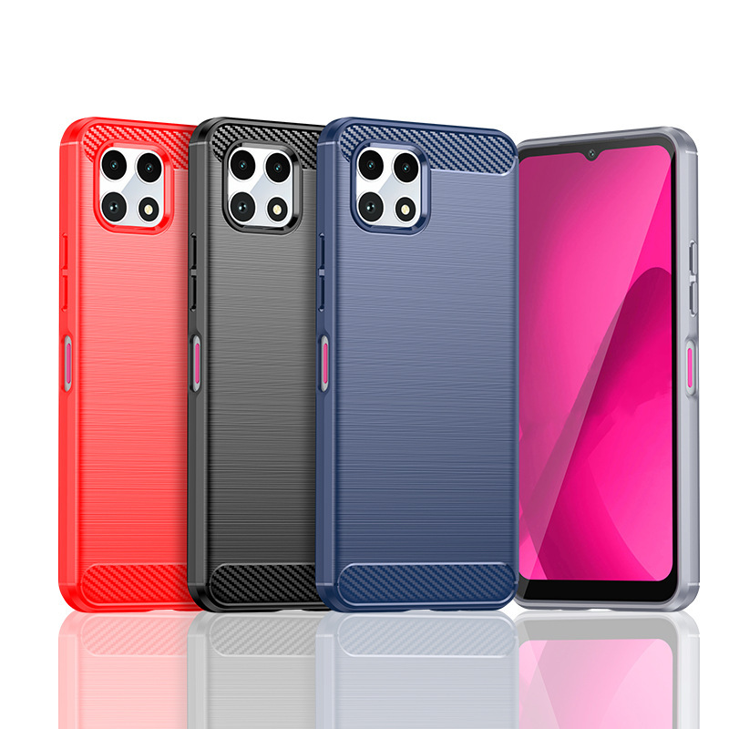 For T-Mobile REVVL7 Mobile Phone Case REVVL7Pro Protective Case Silicone Brushed Drop-resistant All-inclusive Thickened