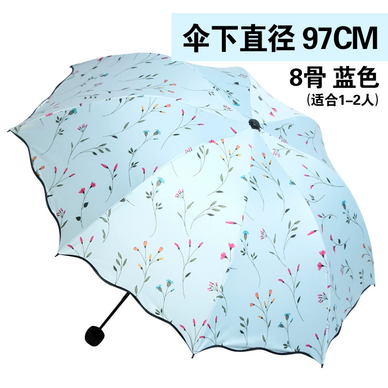 Folding umbrella solar-powered, big fresh tandem bike, sun protection, UV protection