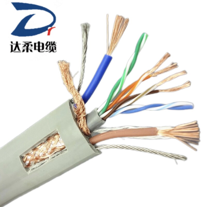 Darou direct sales six-class elevator network cable elevator special combination flat cable tensile wear-resistant twist-resistant oil-resistant