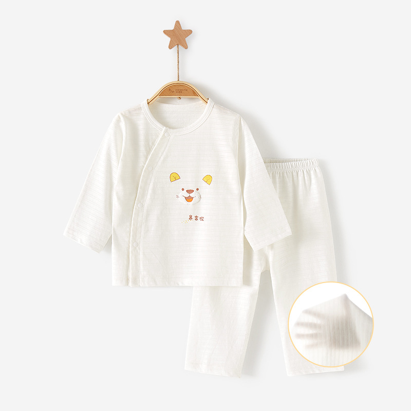Bebé verano manga larga traje niño niños niñas ropa de verano aire acondicionado niños split Thin ropa de bebé recién nacido