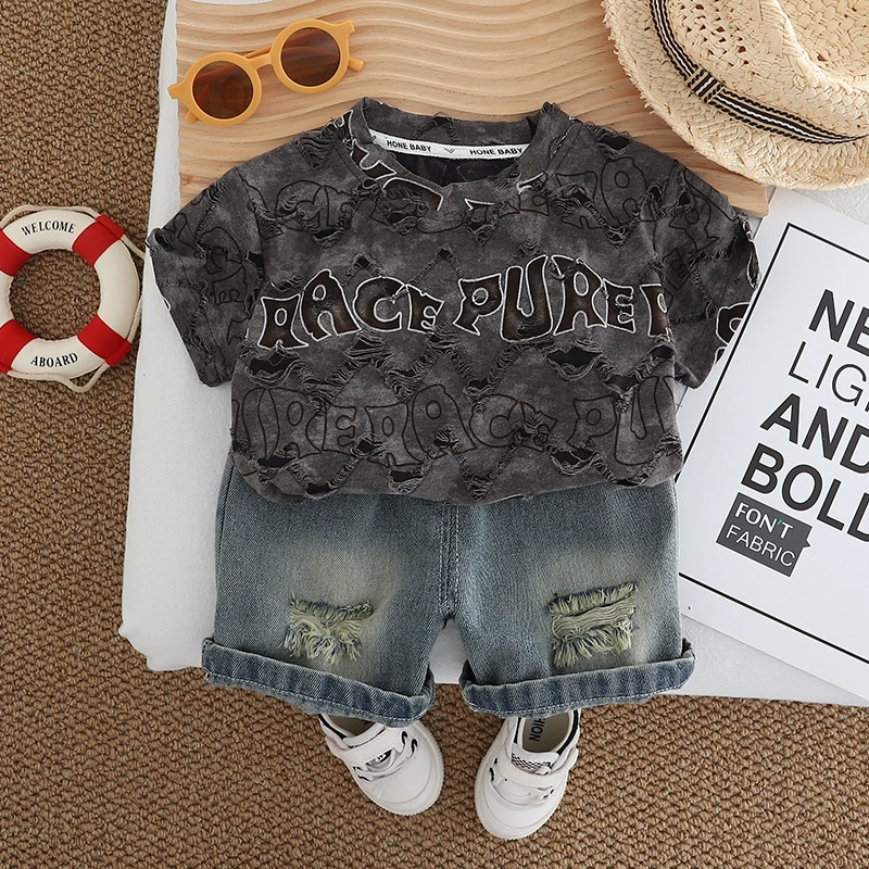 Summer children's set for boys, with short sleeve