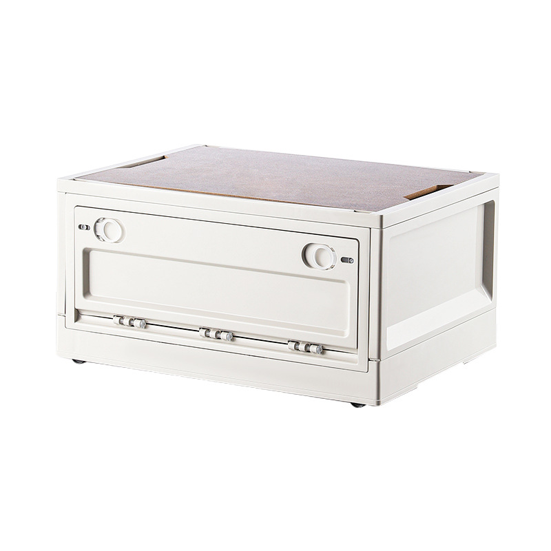 Polea de plástico caja de almacenamiento de camping caja de almacenamiento de puerta lateral de estilo japonés caja de almacenamiento plegable al aire libre del coche