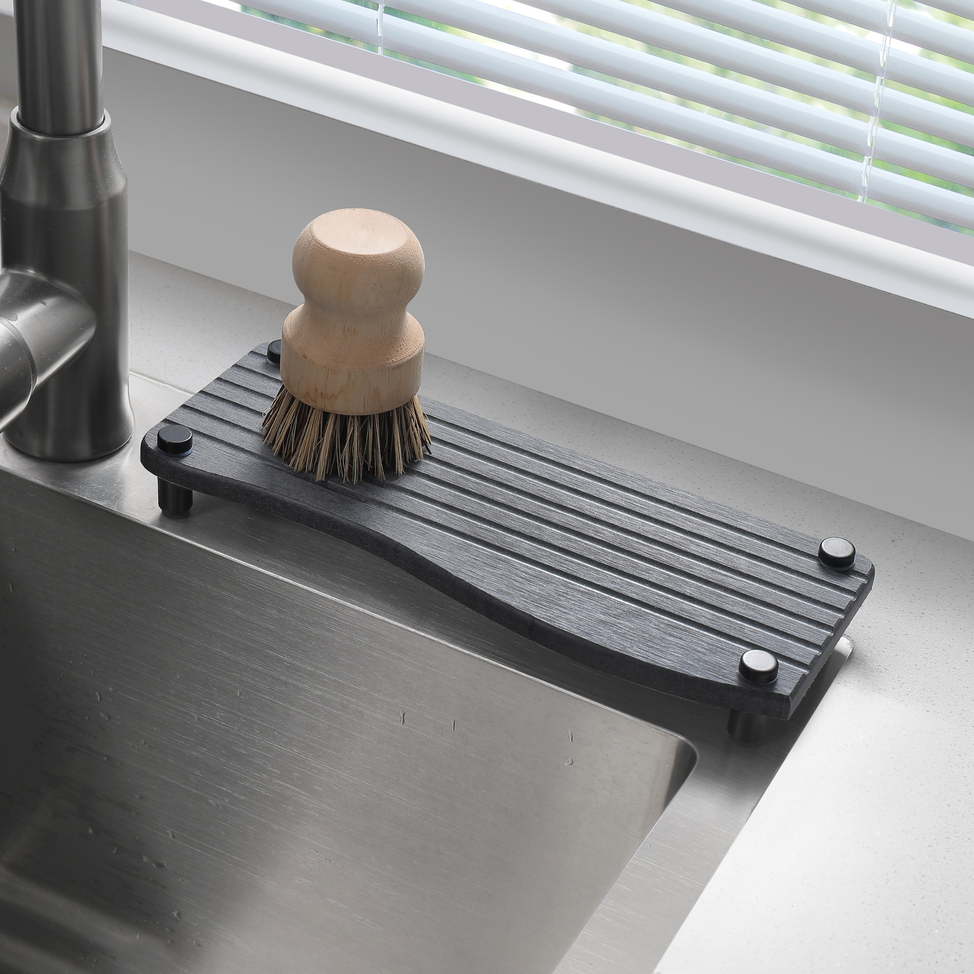 단단한 규조토 진흙 흡수 패드, 조각 코스터, 세면대 속건성 보관함, 발톱이 있는 조리대 보관 배수 패드