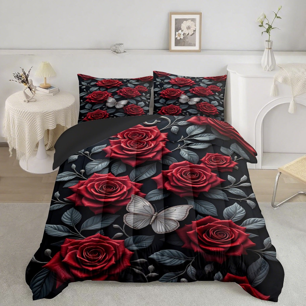 TEMU / JIT Pastoral colorido flores transfronterizas impresión digital HD 180gms colcha colcha ajuste de almohada