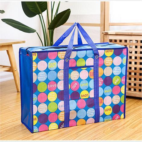 新款175克无纺布彩印搬家袋加厚编织opp行李袋衣物棉被收纳打包袋