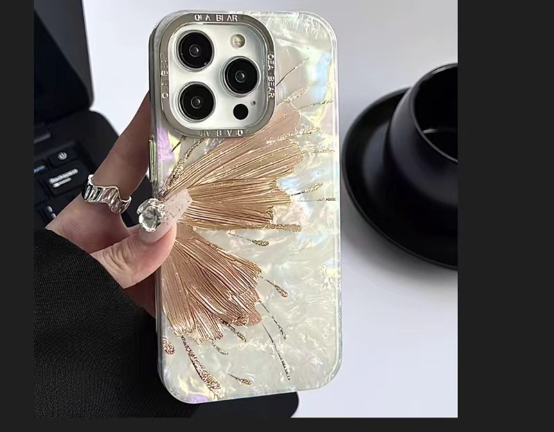 Patrón de concha única Golden Butterfly Hld