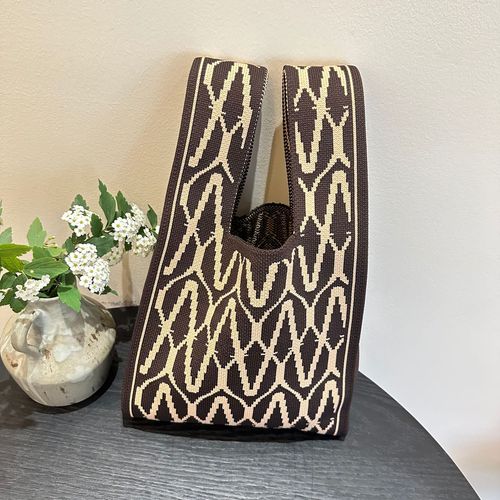 Niche Design Personal Knitted Bag Versatile Knitted Shoulder Bag Woven Bag Handbag Tote Bag Spring Women's Bag