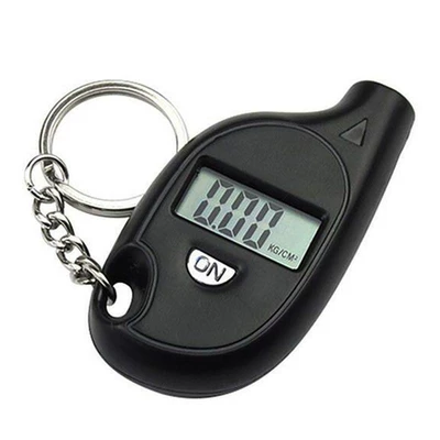 Keychain Tire Pressure Meter Digital Display Measuring Car Tire Pressure Mini Tire Pressure Meter Tire Pressure Gauge (Tire pressure monitoring system) - black-opp-outfit