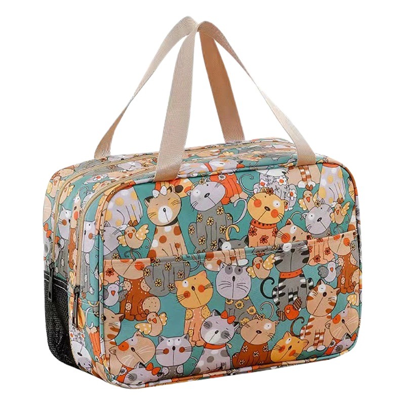 2024 New Cosmetic Bag Women's Portable Wash Bag Large Capacity Dry and Wet Separate Travel Bath Portable Storage Bag