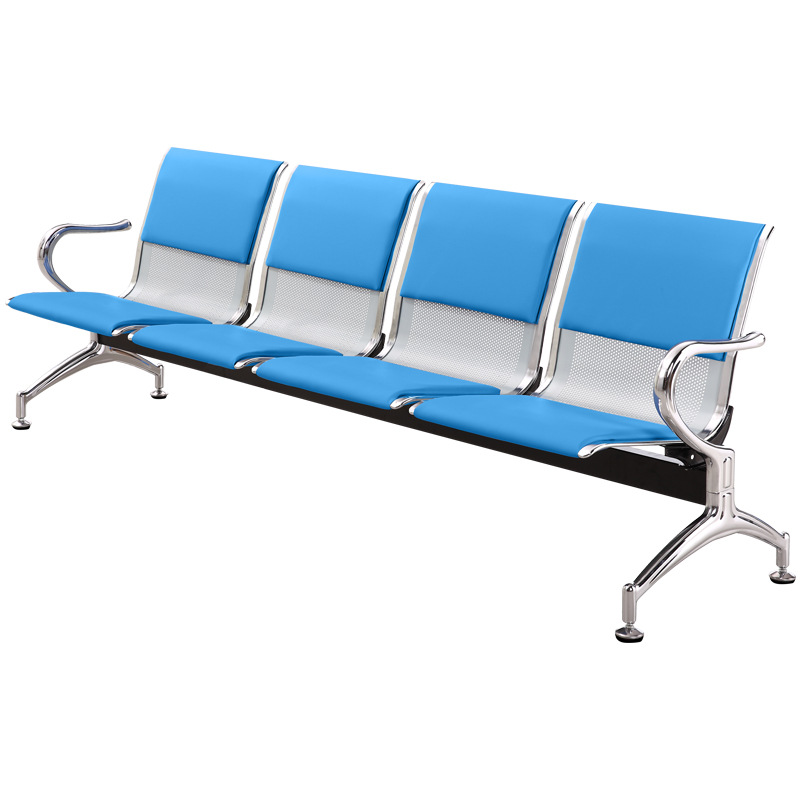 Three-person row chairs, airport stainless steel long chairs, hospital waiting room chairs, public double-row rest chairs, infusion chairs