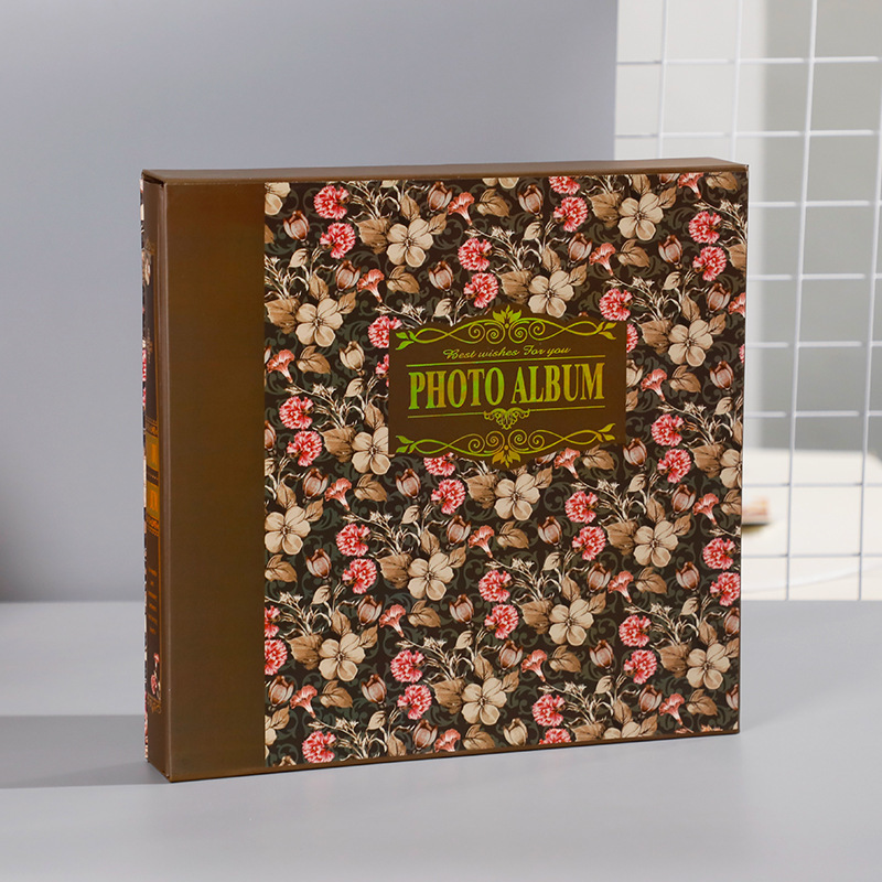 8inch 6inch Photo Album Large Capacity Family Mixed Interstitial Album Retro Photo Studio Photo Storage Album