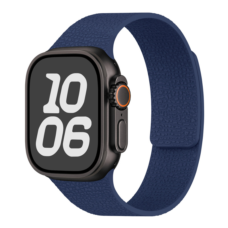Apple Watch1-11世代/Ultra1-3/SE3に適しています。ライチ柄のソフト磁性シリコンストラップです。|undefined