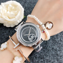 DW星空手表水晶手錶批发时尚手表玫瑰金石英不锈钢便宜镶钻手表