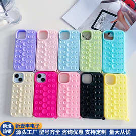 跨境南美苹果17Promax吸盘硅胶iPhone15plus多功能16软胶14手机壳