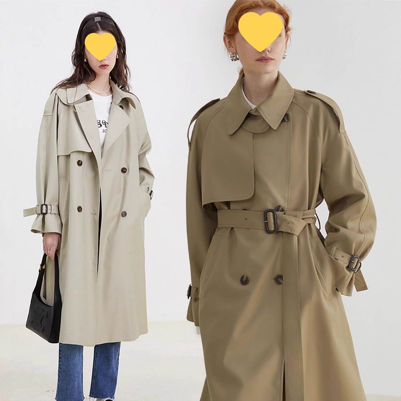 [Ready Stock] Fano Classic Silhouette Elegant Windbreaker Jacket Women's Mid-Length British Style Lace-Up 2025 Autumn