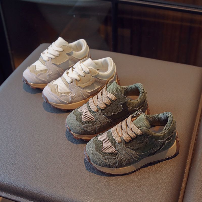 儿童运动鞋2024春秋新款男童鞋子女童老爹鞋透气网面休闲鞋跑步