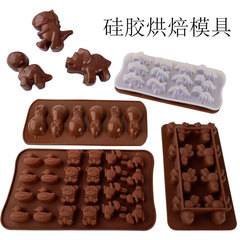 White Rabbit Dinosaur Mouse Cartoon Silicone Chocolate Candy Cake Decoration Baking Mold Crystal Epoxy Ice Tray Mold