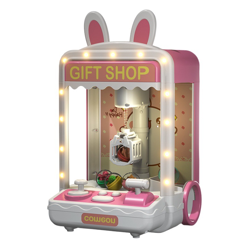 Máquina de agarre de muñeca grande para niños clip de juguete muñeca máquina de torsión de huevo niña masculina Mini pequeño regalo de cumpleaños del hogar