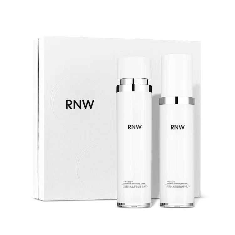 rnw Whitening Water Emulsion Porcelain White Set Cosmetic Skin Care Products Student Whitening Hydrating and Moisturizing Autumn and Winter Official Flagship Store