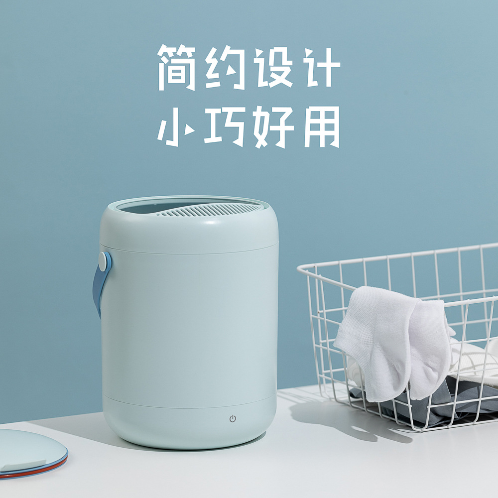 Hogar turbina calcetines lavadora ropa inteligente lavadora pequeña luz azul ropa interior mini lavadora Nuevo