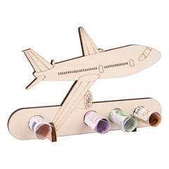 新しい飛行機の形の木製の誕生日プレゼントの置物