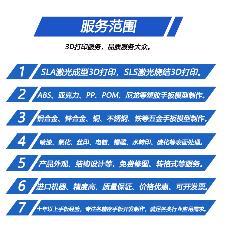 Wow, custom 3D printing services for prototype models, SLA photosensitive resin, nylon, silicone, PPS reverse molding production