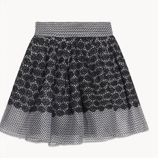 卓雅舞者春夏新款 女神范唯美刺綉網布貼合蓬蓬半裙 Z613清倉