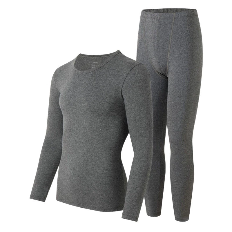 Комплект из чистого хлопка класса А: осенняя одежда и брюки, тонкое эластичное мужское зимнее термобелье и женское термобелье оптом