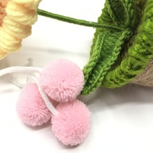 开司米毛球 开司米带绳毛球 蝴蝶结毛球 细毛线毛球 背枕辅料配饰