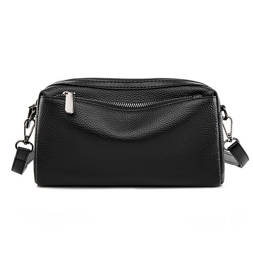 Genuine leather crossbody bag for women, first layer cowhide 2024 new style fashionable shoulder small bag, versatile large capacity soft leather bag for women