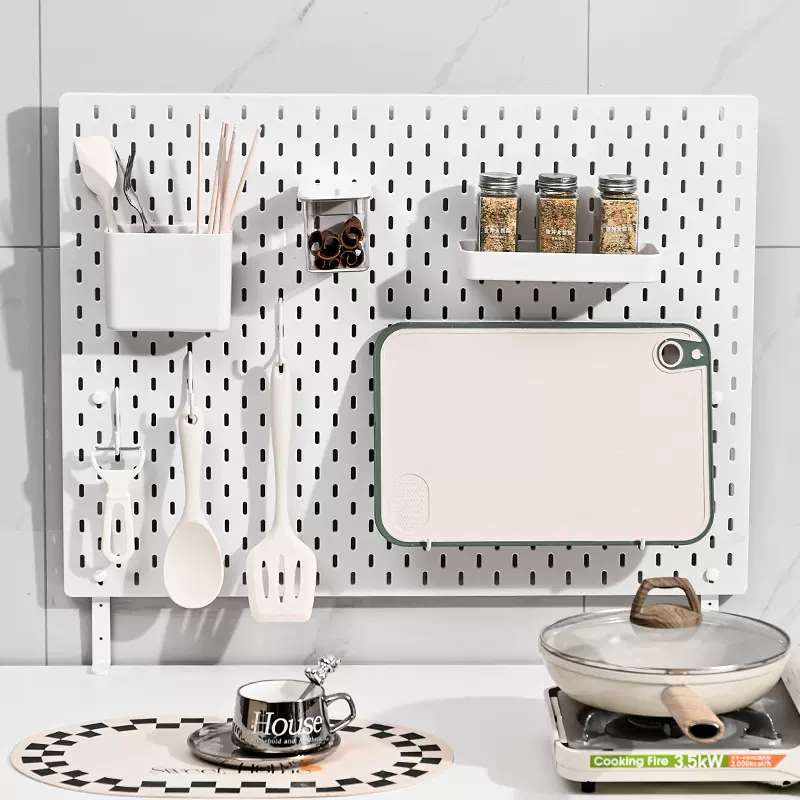 免打孔大号洞洞板收纳神器墙面组合壁挂式万能孔板配件多功能挂板