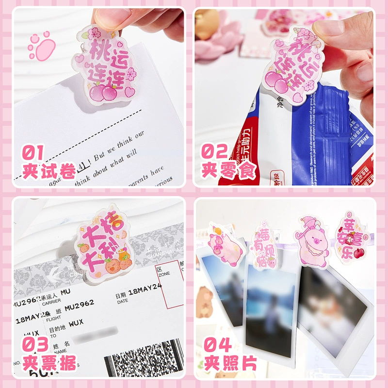 Acrylic double-sided cartoon cute storage system for elementary school students, scheduler