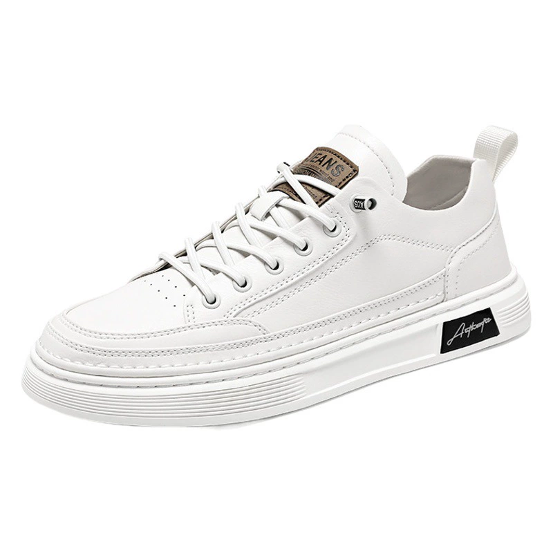 Весенняя мужская обувь, новые дышащие белые туфли, мужские модные Универсальные кроссовки в Корейском стиле, повседневные туфли на плоской подошве, модная обувь